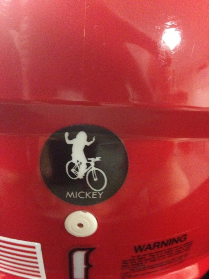 UL Lafayette Football Team Mickey Shunick Helmet Stickers